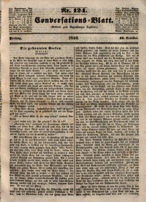 Regensburger Conversations-Blatt (Regensburger Tagblatt) Freitag 16. Oktober 1846