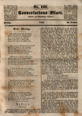 Regensburger Conversations-Blatt (Regensburger Tagblatt) Freitag 23. Oktober 1846