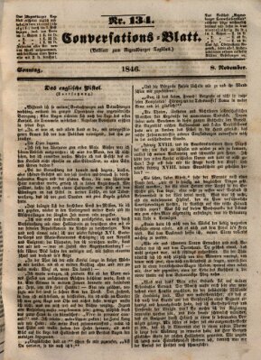 Regensburger Conversations-Blatt (Regensburger Tagblatt) Sonntag 8. November 1846