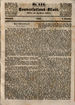 Regensburger Conversations-Blatt (Regensburger Tagblatt) Mittwoch 2. Dezember 1846