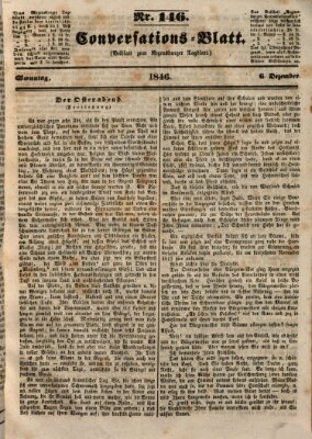 Regensburger Conversations-Blatt (Regensburger Tagblatt) Sonntag 6. Dezember 1846