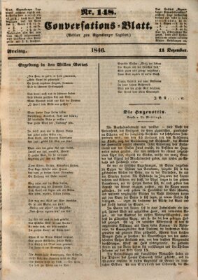 Regensburger Conversations-Blatt (Regensburger Tagblatt) Freitag 11. Dezember 1846