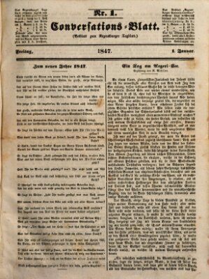 Regensburger Conversations-Blatt (Regensburger Tagblatt) Freitag 1. Januar 1847