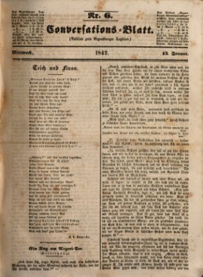 Regensburger Conversations-Blatt (Regensburger Tagblatt) Mittwoch 13. Januar 1847