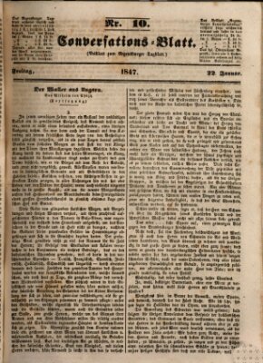 Regensburger Conversations-Blatt (Regensburger Tagblatt) Freitag 22. Januar 1847