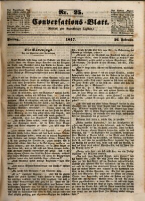 Regensburger Conversations-Blatt (Regensburger Tagblatt) Freitag 26. Februar 1847