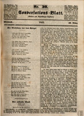 Regensburger Conversations-Blatt (Regensburger Tagblatt) Mittwoch 10. März 1847