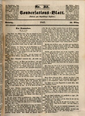 Regensburger Conversations-Blatt (Regensburger Tagblatt) Sonntag 14. März 1847