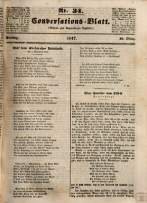 Regensburger Conversations-Blatt (Regensburger Tagblatt) Freitag 19. März 1847