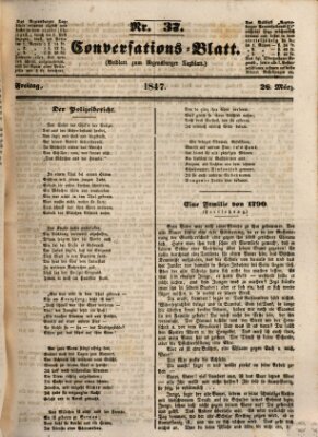 Regensburger Conversations-Blatt (Regensburger Tagblatt) Freitag 26. März 1847