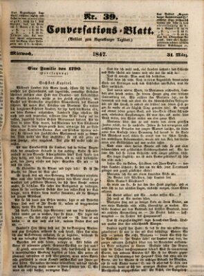 Regensburger Conversations-Blatt (Regensburger Tagblatt) Mittwoch 31. März 1847