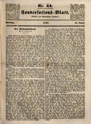 Regensburger Conversations-Blatt (Regensburger Tagblatt) Sonntag 11. April 1847