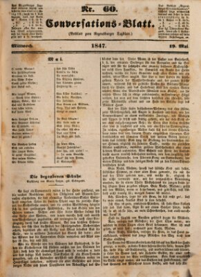 Regensburger Conversations-Blatt (Regensburger Tagblatt) Mittwoch 19. Mai 1847