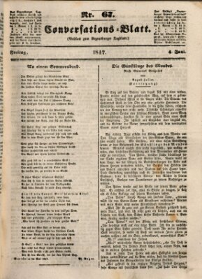 Regensburger Conversations-Blatt (Regensburger Tagblatt) Freitag 4. Juni 1847