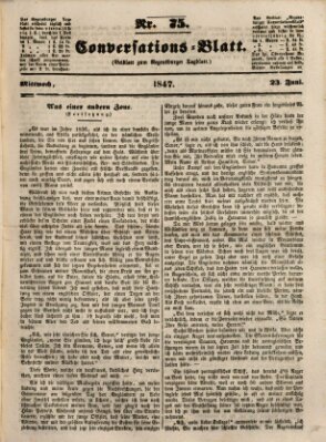 Regensburger Conversations-Blatt (Regensburger Tagblatt) Mittwoch 23. Juni 1847