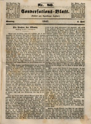 Regensburger Conversations-Blatt (Regensburger Tagblatt) Sonntag 4. Juli 1847