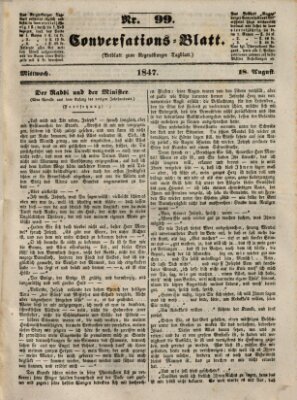 Regensburger Conversations-Blatt (Regensburger Tagblatt) Mittwoch 18. August 1847