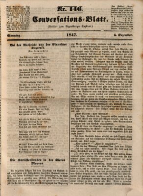 Regensburger Conversations-Blatt (Regensburger Tagblatt) Sonntag 5. Dezember 1847