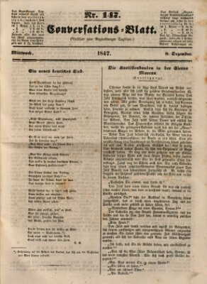 Regensburger Conversations-Blatt (Regensburger Tagblatt) Mittwoch 8. Dezember 1847