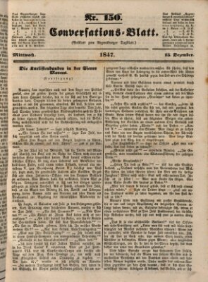 Regensburger Conversations-Blatt (Regensburger Tagblatt) Mittwoch 15. Dezember 1847