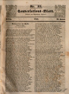 Regensburger Conversations-Blatt (Regensburger Tagblatt) Freitag 28. Januar 1848