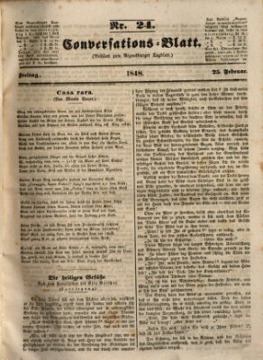 Regensburger Conversations-Blatt (Regensburger Tagblatt) Freitag 25. Februar 1848