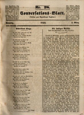 Regensburger Conversations-Blatt (Regensburger Tagblatt) Sonntag 5. März 1848