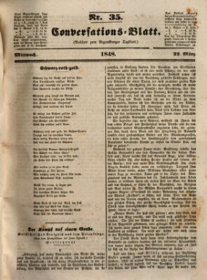 Regensburger Conversations-Blatt (Regensburger Tagblatt) Mittwoch 22. März 1848