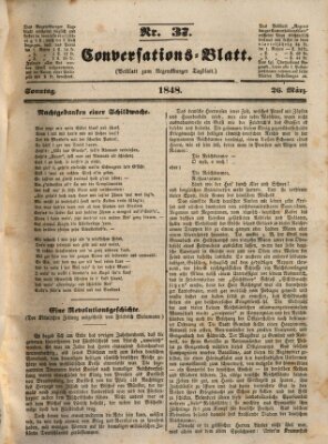 Regensburger Conversations-Blatt (Regensburger Tagblatt) Sonntag 26. März 1848