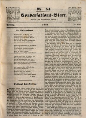 Regensburger Conversations-Blatt (Regensburger Tagblatt) Sonntag 7. Mai 1848