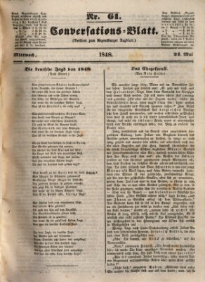 Regensburger Conversations-Blatt (Regensburger Tagblatt) Mittwoch 24. Mai 1848