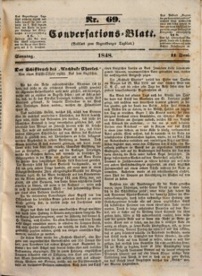 Regensburger Conversations-Blatt (Regensburger Tagblatt) Sonntag 11. Juni 1848