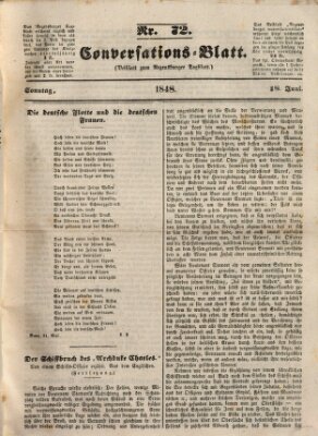 Regensburger Conversations-Blatt (Regensburger Tagblatt) Sonntag 18. Juni 1848