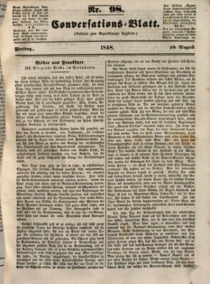 Regensburger Conversations-Blatt (Regensburger Tagblatt) Freitag 18. August 1848