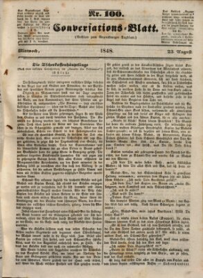 Regensburger Conversations-Blatt (Regensburger Tagblatt) Mittwoch 23. August 1848