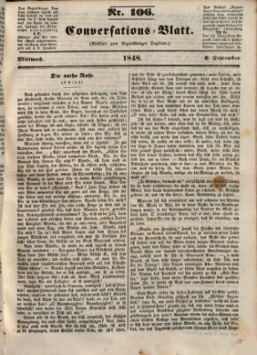 Regensburger Conversations-Blatt (Regensburger Tagblatt) Mittwoch 6. September 1848