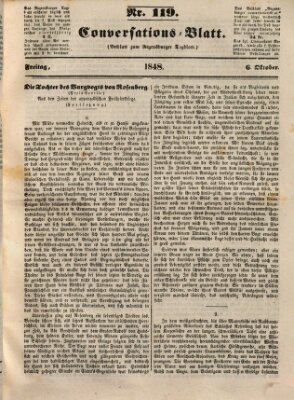 Regensburger Conversations-Blatt (Regensburger Tagblatt) Freitag 6. Oktober 1848