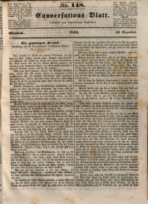 Regensburger Conversations-Blatt (Regensburger Tagblatt) Mittwoch 13. Dezember 1848