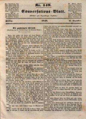 Regensburger Conversations-Blatt (Regensburger Tagblatt) Freitag 15. Dezember 1848