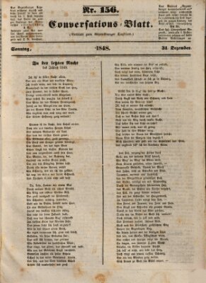 Regensburger Conversations-Blatt (Regensburger Tagblatt) Sonntag 31. Dezember 1848