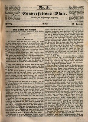 Regensburger Conversations-Blatt (Regensburger Tagblatt) Freitag 11. Januar 1850