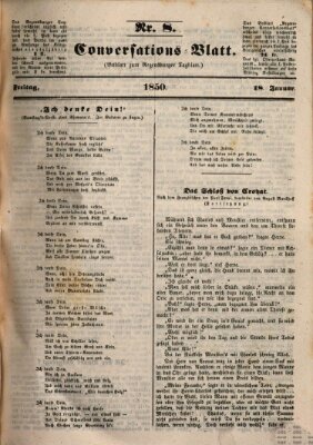 Regensburger Conversations-Blatt (Regensburger Tagblatt) Freitag 18. Januar 1850