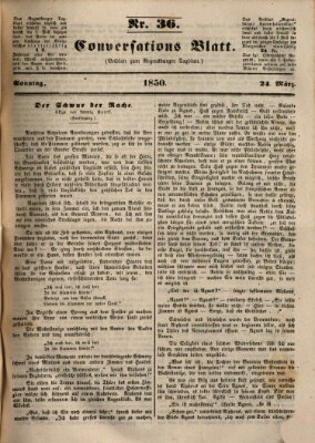 Regensburger Conversations-Blatt (Regensburger Tagblatt) Sonntag 24. März 1850