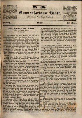 Regensburger Conversations-Blatt (Regensburger Tagblatt) Freitag 29. März 1850