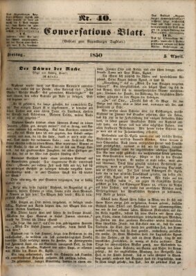 Regensburger Conversations-Blatt (Regensburger Tagblatt) Freitag 5. April 1850