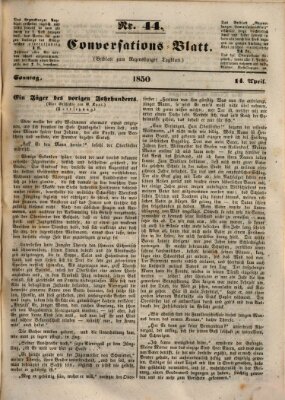 Regensburger Conversations-Blatt (Regensburger Tagblatt) Sonntag 14. April 1850