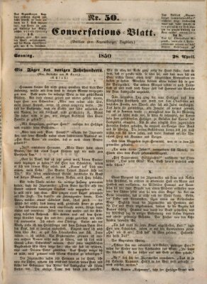 Regensburger Conversations-Blatt (Regensburger Tagblatt) Sonntag 28. April 1850