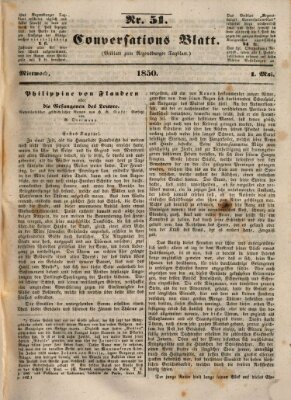 Regensburger Conversations-Blatt (Regensburger Tagblatt) Mittwoch 1. Mai 1850