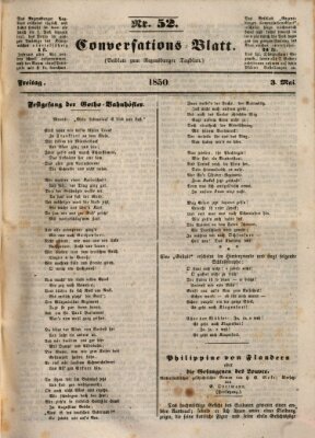 Regensburger Conversations-Blatt (Regensburger Tagblatt) Freitag 3. Mai 1850