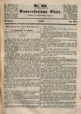 Regensburger Conversations-Blatt (Regensburger Tagblatt) Mittwoch 29. Mai 1850